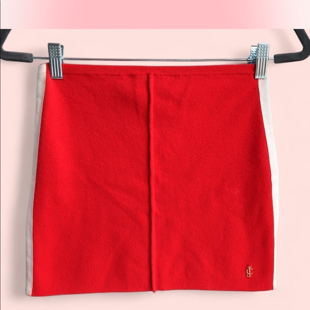 Vintage Juicy Couture red mini skirt.